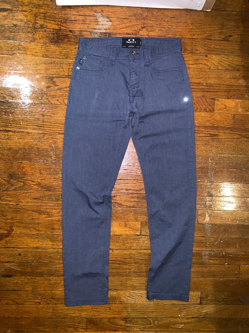 Oakley Slim Fit Chino Pants Mens 30x32 Navy Blue Casual Trousers